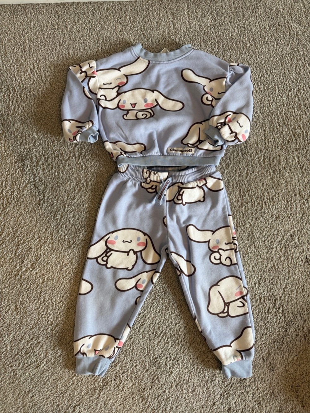 Sanrio Cinnamoroll Light Blue & Cream Kids Matching Set